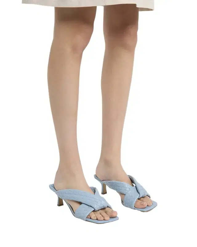 Bottega Veneta Riva Micro Woven Nappa Leather Kitten-Heel Sandals