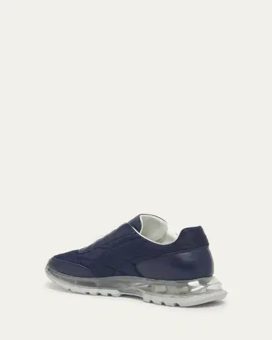 Givenchy Men's Clear-Sole Nylon and Leather Sneakers | Thumbnail 4 Givenchy Men's Clear-Sole Nylon and Leather Sneakers | Thumbnail 4