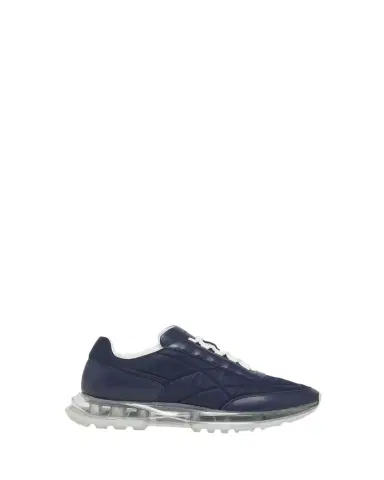 Givenchy Men's Clear-Sole Nylon and Leather Sneakers | Thumbnail 1 Givenchy Men's Clear-Sole Nylon and Leather Sneakers | Thumbnail 1