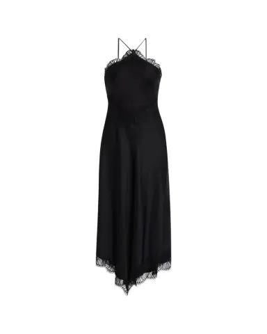 A.L.C. Lucia Lace Satin Halter Midi Dress | Thumbnail 1