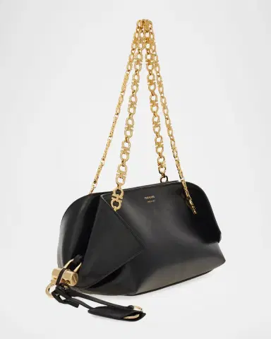 Ferragamo Scarf Smooth Leather Gancio Shoulder Bag | Thumbnail 2 Ferragamo Scarf Smooth Leather Gancio Shoulder Bag | Thumbnail 2