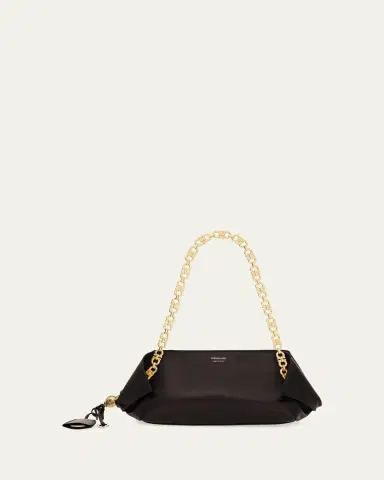 Ferragamo Scarf Smooth Leather Gancio Shoulder Bag | Thumbnail 4 Ferragamo Scarf Smooth Leather Gancio Shoulder Bag | Thumbnail 4