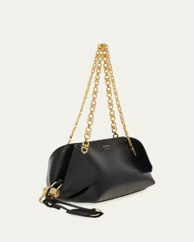 Ferragamo Scarf Smooth Leather Gancio Shoulder Bag | Thumbnail 6 Ferragamo Scarf Smooth Leather Gancio Shoulder Bag | Thumbnail 6