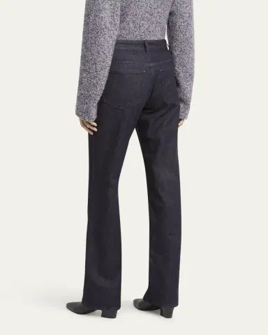 Giorgio Armani Cotton-Cashmere Denim Straight-Leg Trousers | Thumbnail 7 Giorgio Armani Cotton-Cashmere Denim Straight-Leg Trousers | Thumbnail 7