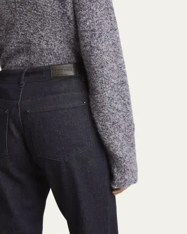Giorgio Armani Cotton-Cashmere Denim Straight-Leg Trousers | Thumbnail 9 Giorgio Armani Cotton-Cashmere Denim Straight-Leg Trousers | Thumbnail 9