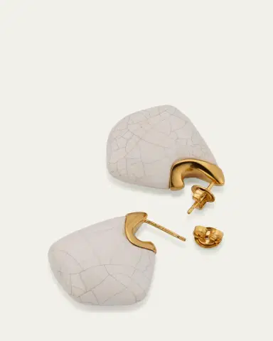 Bottega Veneta Small Fin Ceramic Earrings | Thumbnail 4 Bottega Veneta Small Fin Ceramic Earrings | Thumbnail 4
