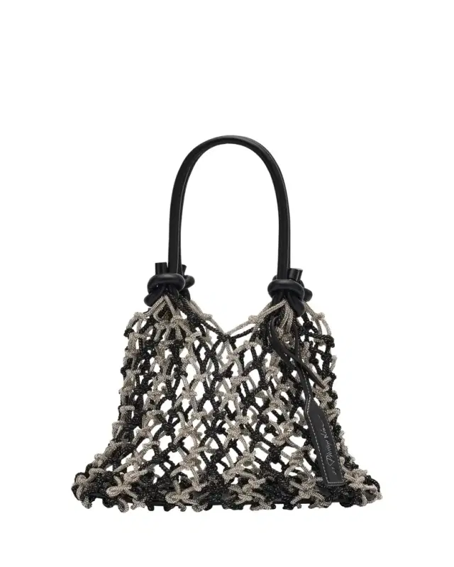 3.1 Phillip Lim Crystal Macrame Mini Sac Top-Handle Bag