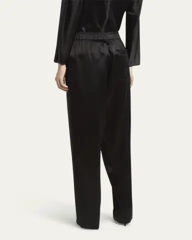 Giorgio Armani Pull-On Silk Trousers | Thumbnail 3