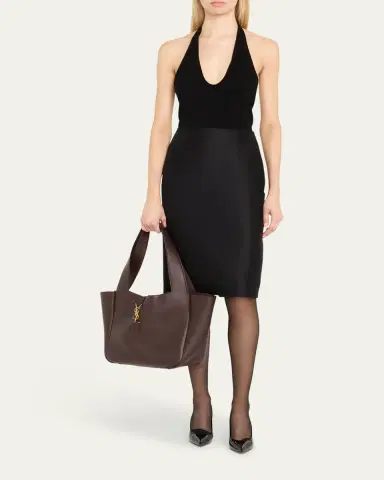 Saint Laurent Le 5 À 7 Bea YSL Tote Bag in Calfskin Leather | Thumbnail 5 Saint Laurent Le 5 À 7 Bea YSL Tote Bag in Calfskin Leather | Thumbnail 5