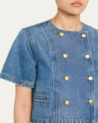 Ulla Johnson The Serge Short-Sleeve Jacket | Thumbnail 5 Ulla Johnson The Serge Short-Sleeve Jacket | Thumbnail 5