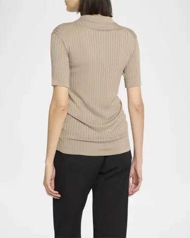 THE ROW Kaiomi Ribbed Short-Sleeve Top | Thumbnail 2