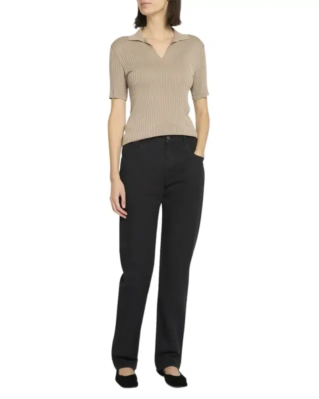 Kaiomi Ribbed Short-Sleeve Top