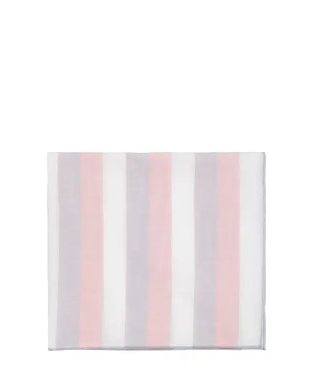 Men's Cotton Stripe Color-Edge Pocket Handkerchief