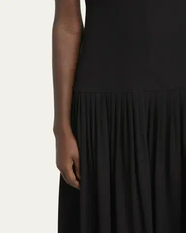 Proenza Schouler Tala Halter Viscose Georgette Dress | Thumbnail 5