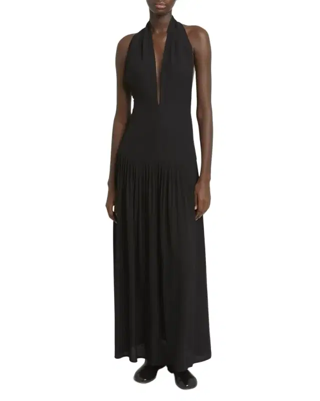 Proenza Schouler Tala Halter Viscose Georgette Dress