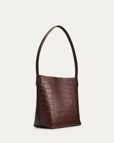 Mansur Gavriel Small Croc-Embossed Leather Tote Bag | Thumbnail 3 Mansur Gavriel Small Croc-Embossed Leather Tote Bag | Thumbnail 3