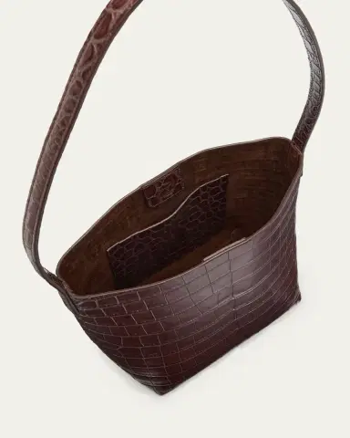 Mansur Gavriel Small Croc-Embossed Leather Tote Bag | Thumbnail 4 Mansur Gavriel Small Croc-Embossed Leather Tote Bag | Thumbnail 4