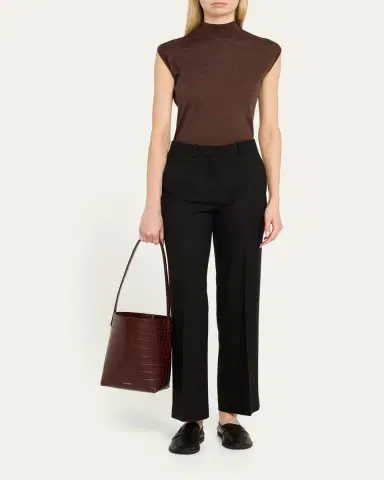 Mansur Gavriel Small Croc-Embossed Leather Tote Bag | Thumbnail 5 Mansur Gavriel Small Croc-Embossed Leather Tote Bag | Thumbnail 5