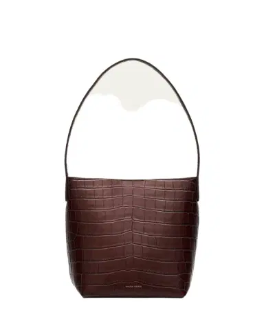 Mansur Gavriel Small Croc-Embossed Leather Tote Bag | Thumbnail 1 Mansur Gavriel Small Croc-Embossed Leather Tote Bag | Thumbnail 1