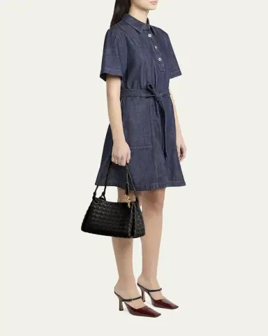 Bottega Veneta Parachute Medium Nappa Leather Shoulder Bag | Thumbnail 5 Bottega Veneta Parachute Medium Nappa Leather Shoulder Bag | Thumbnail 5
