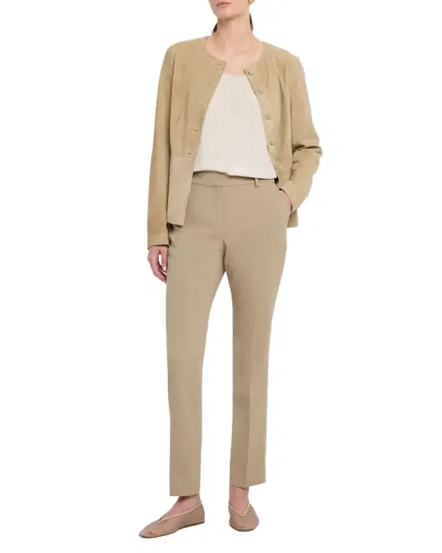 Manhattan Cotton Twill Cigarette Pants