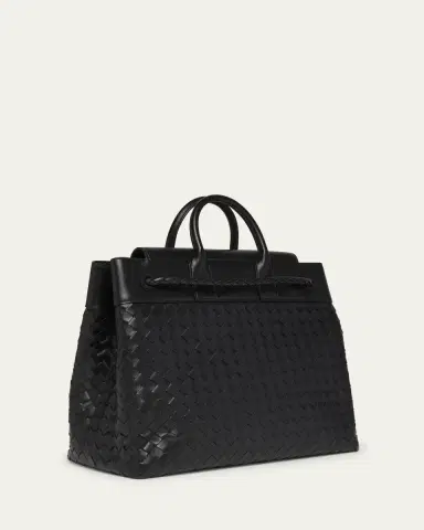Bottega Veneta Men's Small Andiamo Voyager Intrecciato Shoulder Bag | Thumbnail 3 Bottega Veneta Men's Small Andiamo Voyager Intrecciato Shoulder Bag | Thumbnail 3