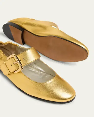 Bottega Veneta Astaire Leather Mary Jane Ballerina Flats | Thumbnail 5