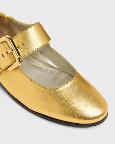 Bottega Veneta Astaire Leather Mary Jane Ballerina Flats | Thumbnail 9