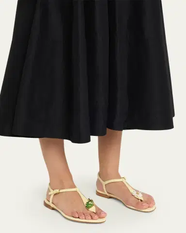 Bottega Veneta Rana Leaf Strap Leather Thong Sandals | Thumbnail 2 Bottega Veneta Rana Leaf Strap Leather Thong Sandals | Thumbnail 2