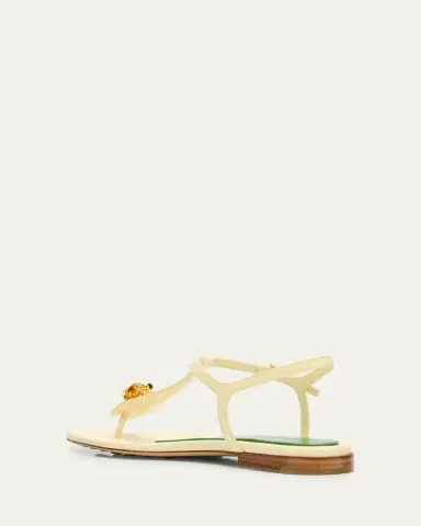 Bottega Veneta Rana Leaf Strap Leather Thong Sandals | Thumbnail 4 Bottega Veneta Rana Leaf Strap Leather Thong Sandals | Thumbnail 4