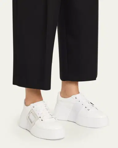 Roger Vivier Viv Skate Leather Buckle Sneakers | Thumbnail 7 Roger Vivier Viv Skate Leather Buckle Sneakers | Thumbnail 7