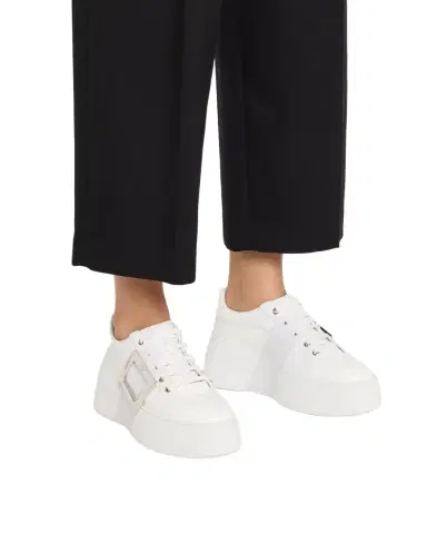 Roger Vivier Viv Skate Leather Buckle Sneakers | Thumbnail 1 Roger Vivier Viv Skate Leather Buckle Sneakers | Thumbnail 1