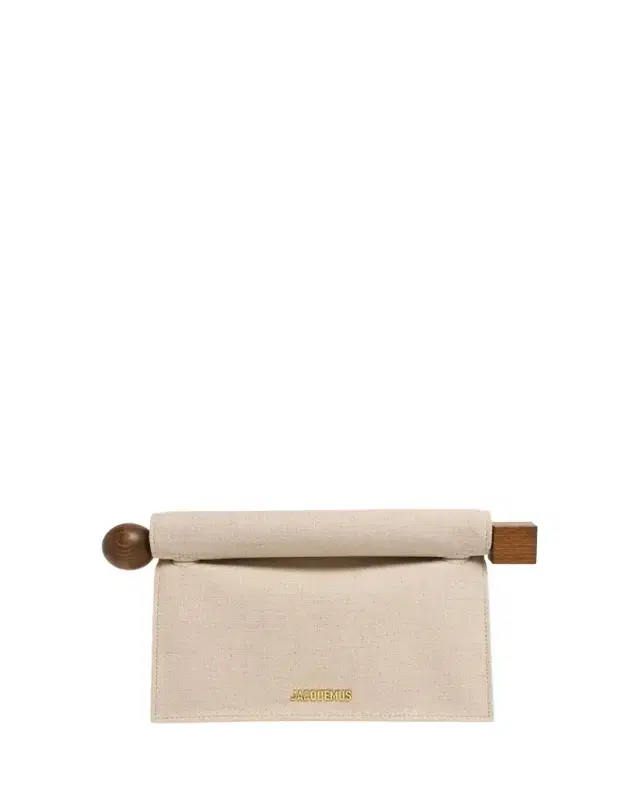 Jacquemus La Rond Carré Linen Clutch Bag