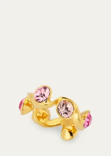 Oscar de la Renta Crystal Wave Ring | Thumbnail 3
