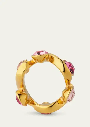 Oscar de la Renta Crystal Wave Ring | Thumbnail 4