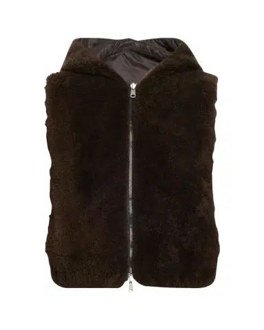 Brunello Cucinelli Reversible Hooded Goat Vest | Thumbnail 1 Brunello Cucinelli Reversible Hooded Goat Vest | Thumbnail 1