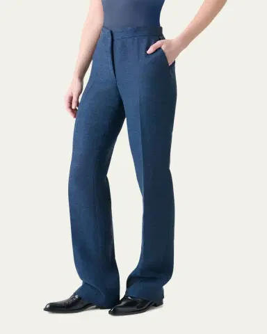 Akris Carl Structured Double-Face Cotton Silk Pants | Thumbnail 4 Akris Carl Structured Double-Face Cotton Silk Pants | Thumbnail 4