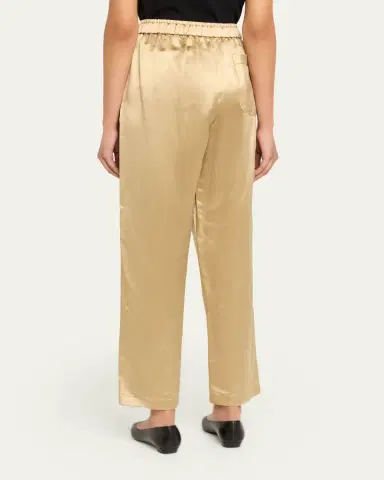 Giorgio Armani Relaxed-Leg Silk Pull-On Trousers | Thumbnail 3 Giorgio Armani Relaxed-Leg Silk Pull-On Trousers | Thumbnail 3