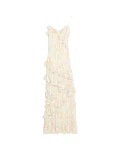 LoveShackFancy Rialto Asymmetric Ruffle Maxi Dress | Thumbnail 1