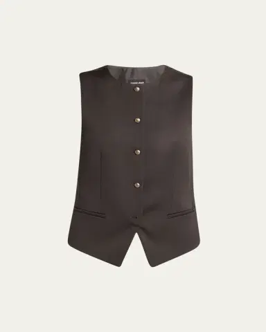 Giorgio Armani Single-Breasted Wool Vest | Thumbnail 5