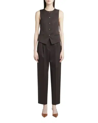 Giorgio Armani Single-Breasted Wool Vest | Thumbnail 1