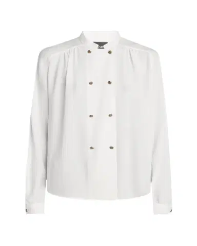 Giorgio Armani Double-Breasted Silk Blouse | Thumbnail 1 Giorgio Armani Double-Breasted Silk Blouse | Thumbnail 1