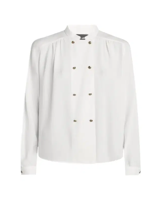 Giorgio Armani Double-Breasted Silk Blouse