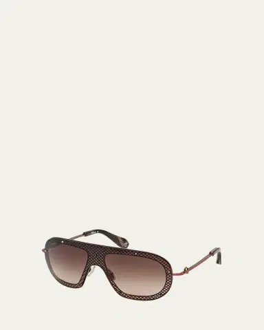 Christian Louboutin Studded Metal Shield Sunglasses | Thumbnail 2 Christian Louboutin Studded Metal Shield Sunglasses | Thumbnail 2