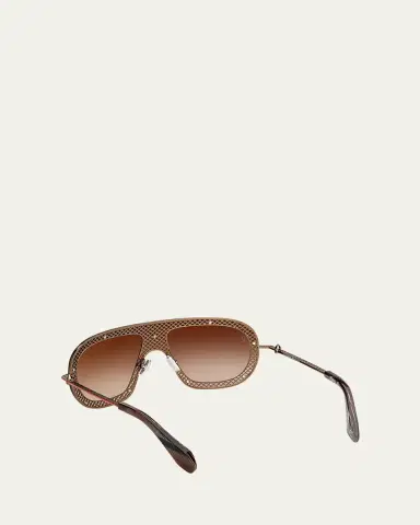 Christian Louboutin Studded Metal Shield Sunglasses | Thumbnail 4 Christian Louboutin Studded Metal Shield Sunglasses | Thumbnail 4