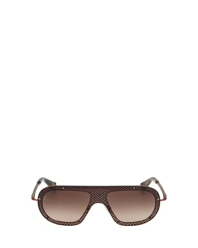 Christian Louboutin Studded Metal Shield Sunglasses