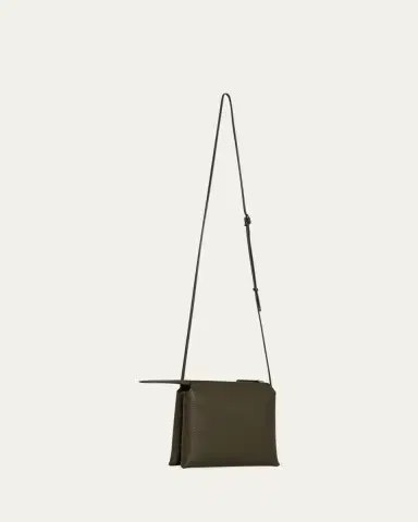 The Row Mini Nu Twin Crossbody Bag in Deer Leather | Thumbnail 2 The Row Mini Nu Twin Crossbody Bag in Deer Leather | Thumbnail 2