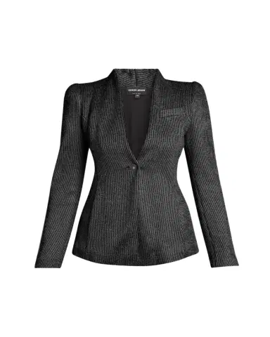 Giorgio Armani Textured Jersey Jacquard Single-Breasted Blazer | Thumbnail 1