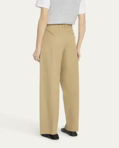 The Row Alfidis Pleated Straight-Leg Cotton-Cashmere Pants | Thumbnail 7