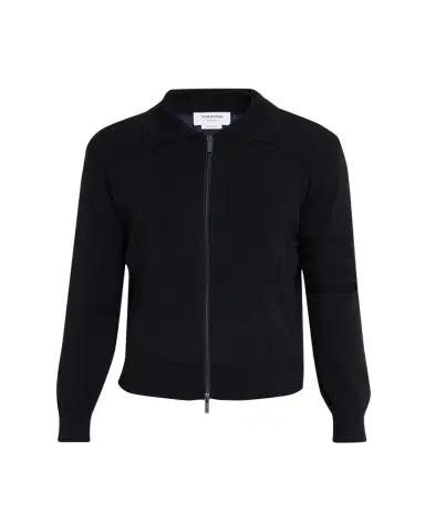 Thom Browne Men's Double-Face Knit Full-Zip Sweater | Thumbnail 1
